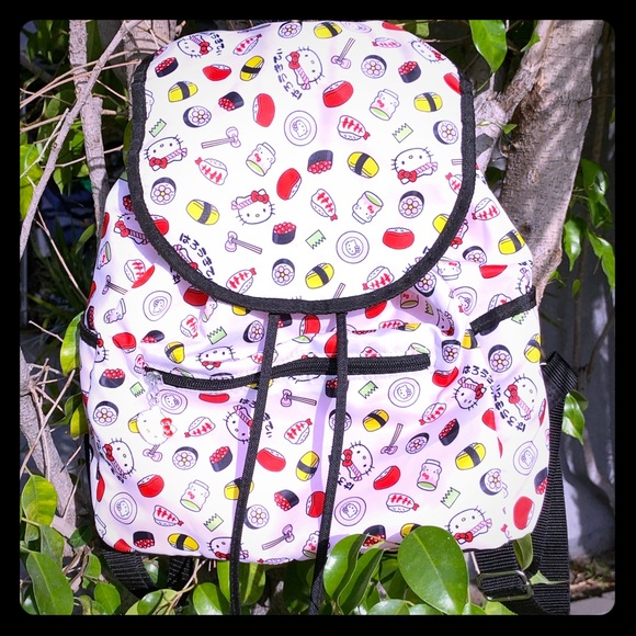 Sanrio Handbags - NWOT Sanrio Hello Kitty I ❤️ 🍣BackPack